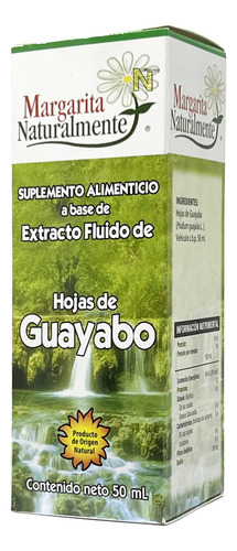 Hojas De Guayabo Extracto 50ml Margarita Naturalmente Sabor Sin Sabor