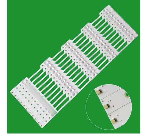 11 Tiras De 5 Leds Compatible Con 60h6e