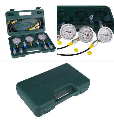 Kit de prueba de presión hidráulica medidores de presión presión hidráulica excavadora Set 