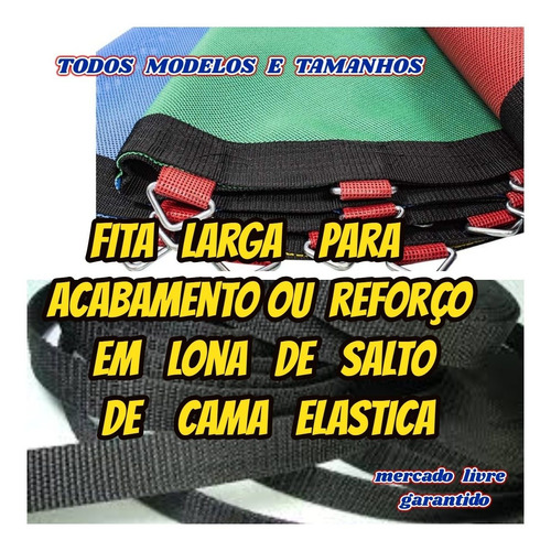 Fita Forte P/triangulo Lona De Salto De Cama Kit C/30+brinde