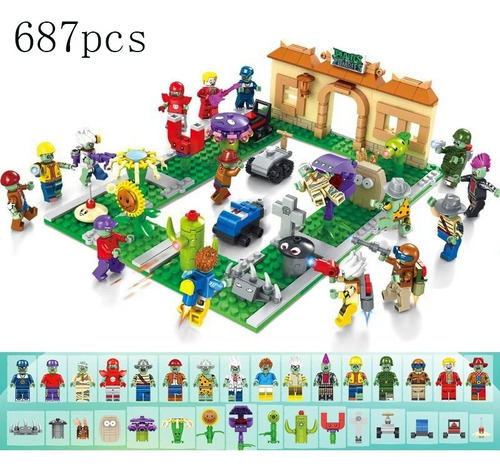 Plantas Vs Zombies Set Armable 687pzs Plantas Contra Zombies (Usado)