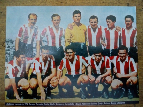 Recorte Estudiantes Lp Campeon De 1954