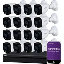 Comprar Kit Seguridad Dahua Dvr 16 + 16 Camaras 2mp Color Noche +1tb