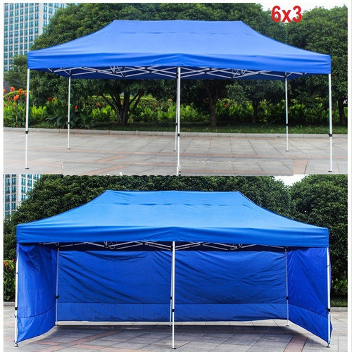 Toldo Grande 6x3 Impermeable Cerrado 3 Lados Tienda Bodega 