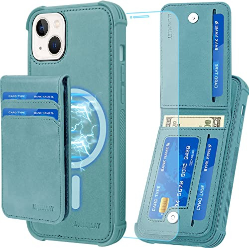 Monasay Magwallet Case Para iPhone 14,[protector De Pantalla