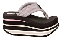 Comprar Ojotas Con Plataforma. Ojotas Con Taco. Zapatos. Sandalias.