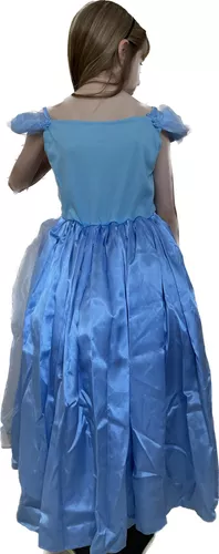 Vestido Feminino Infantil Fantasia da Cinderela Princesas da Disney, Vestido Feminino Disney Nunca Usado 79838586