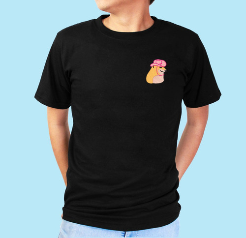 Playera Bordada Con Diseño De Cheems Norteña