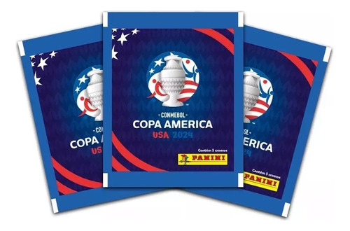 Figuritas Copa América Usa 2024 Panini | Pack 10 Sobres X 5u