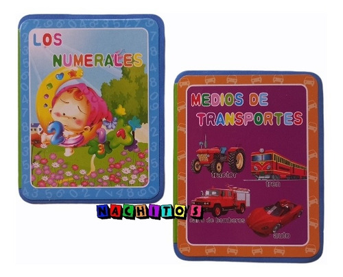 Pack 2 Libros, Números Y Señales De Tránsito, Goma Eva