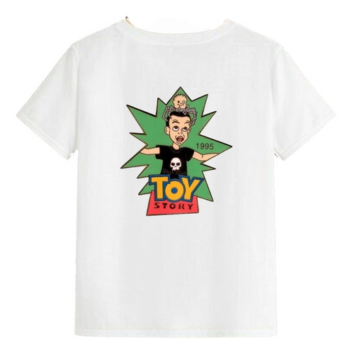 Playera Blanca Unisex Sid Toy Story