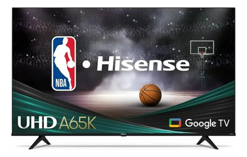Smart TV Hisense 50 pulgadas Pantalla Led 4k Ultra HD Sistema Operativo Google TV, Serie A65 Modelo 50A65K Negro