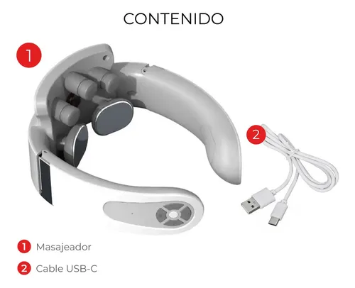 Masajeador Cervical Cuello Portátil Usb Electrico Recargable