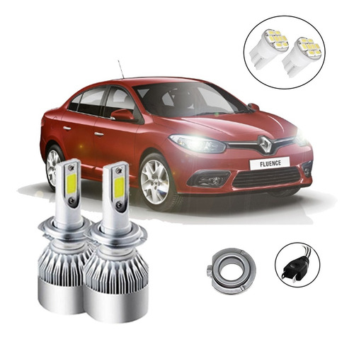 Kit Lâmpadas Led Farol Baixo Fluence 2011 2012 2013 2014