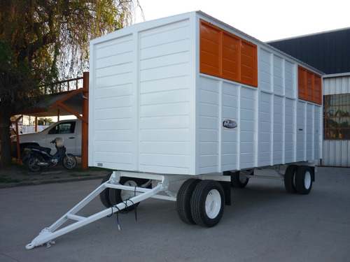 Imagen 12 de 25 de Acoplado Trailer 6 Cheques Cerrado Taller Rodante 5 Mts 4 Tn