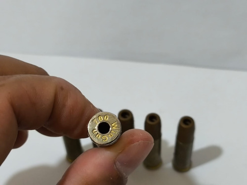 Kit 06 Cápsulas Cartuchos Win Gun Revólver Co2 4.5mm (Usado)