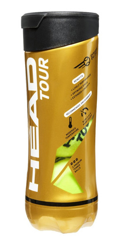 Tubo X3 Pelota Tenis Head Atp Tennis Profesional