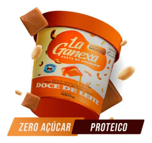 Pasta De Amendoim Doce De Leite Com Castanha De Caju 1kg - L