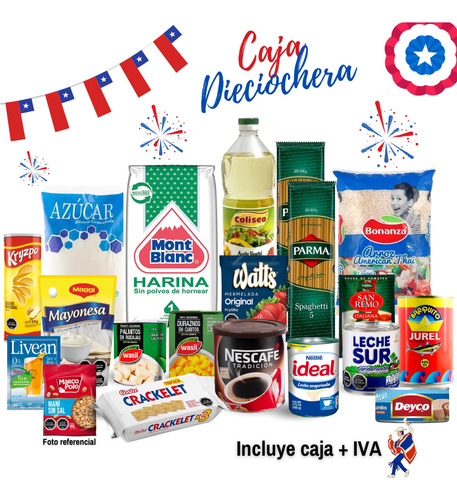 Fiestas Patrias - Caja/canasta Dieciochera - Regalo