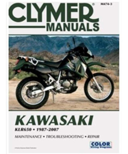 Clymer Manual De Reparación Para Kawasaki Klr650 Klr-650 87-