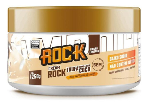 Creme Rock Peanut (250g) - Sabor: Trufa C/ Coco - Rock Food