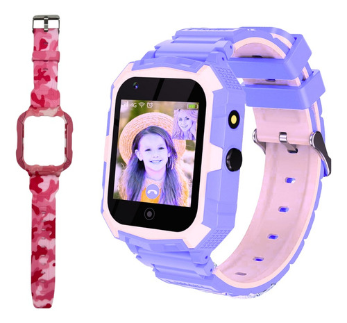 Smartwatch Reloj Gps Para Niños Con Sim 4g Doble Carcasa