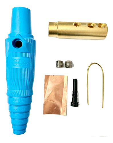 Conector Camlock Hembra Hubbell 250-572n Color Azul