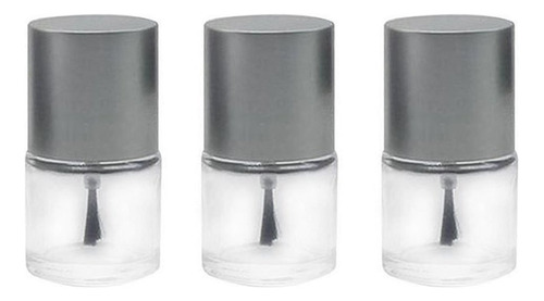 5 Esmaltes De Unas De Cristal Vacios De 0.3 fl Oz, Con Tapa 