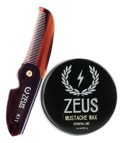 Zeus Set De Aseo De Cera Para Bigote Y Bigote Para Hombres 