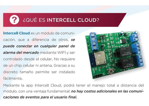 Imagen 4 de 6 de Comunicador Wifi Intercell Cloud Todas Alarma Domiciliaria