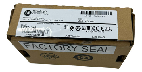 Módulo De Entrada Digital Allen Bradley 1762-ia8
