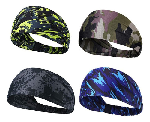 . Kit De Bandas Elásticas Con 4 Colores Diademas Deportivas