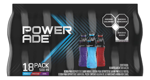 Bebida Isotonica ( 18 Piezas) De 500ml C/u Powerade