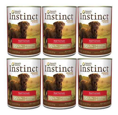 Alimento Para Perros Lata Instinct Pollo 13.2 Onzas - 6 Pz