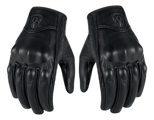 Guantes De Cuero Genuino Para Motocicleta Gp Screen Tocar P