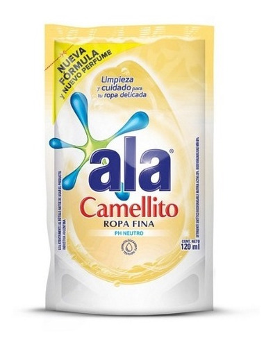 Ala Camellito Jabón Líquido Ropa Fina Lavado A Mano X 120 Ml