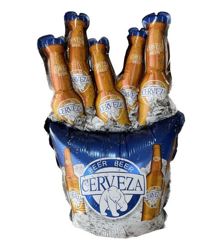 Globo Frapera Cerveza Polar Metalizada 30cm