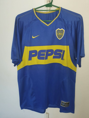 Camiseta Boca Juniors 2003 Titular Pepsi Talle M #10 Iarley