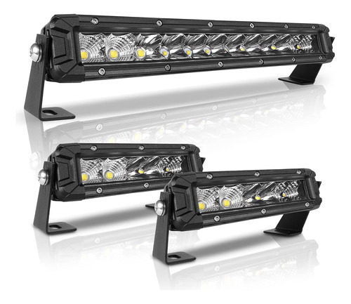 Barra De Luz Led De 6 Pulgadas Y 12 Pulgadas, Combo De Haz D