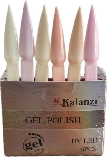 Kalanzi Gel Semipermante Premium 6pz 10ml Elegir Variante