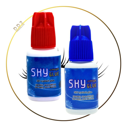 Pegamento Extension De Pestañas Sky Eyelash Glue Rojo/azul