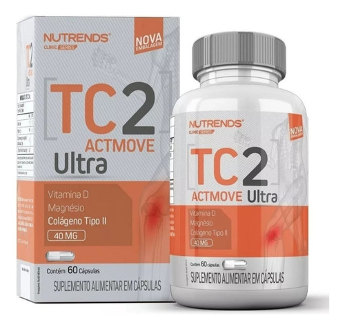 Tc2 Actmove Ultra Colageno Tipo 2 (uc2) 40mg 60caps Nutrends