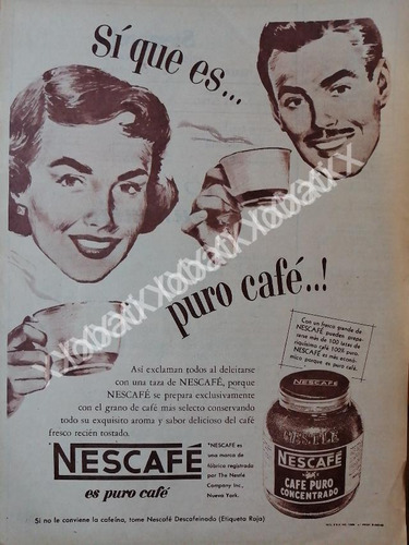 Cartel Retro Cafe Nescafe 1955 (nestle) /49