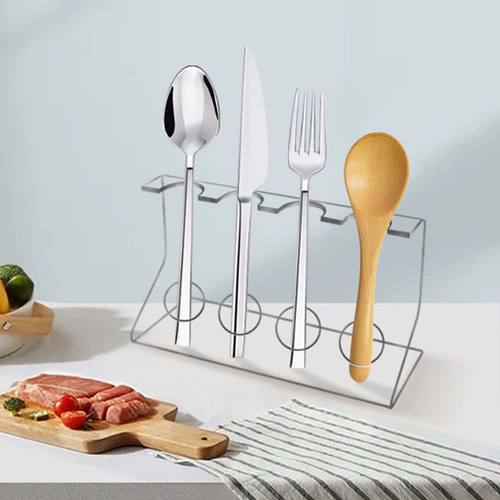 L Portacubiertos Con 4 Espacios, Tenedor, Cuchara,