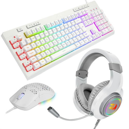 Combo Gamer Rgb-bl Teclado Shiva+ Diadema Hylas+ Mouse M700a