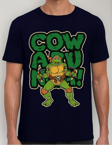 Playera Tortugas Ninja Miguel Angel Algodón #0003074