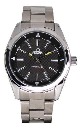 P6513s-070101a - Reloj Pegaso Metalico Plateado