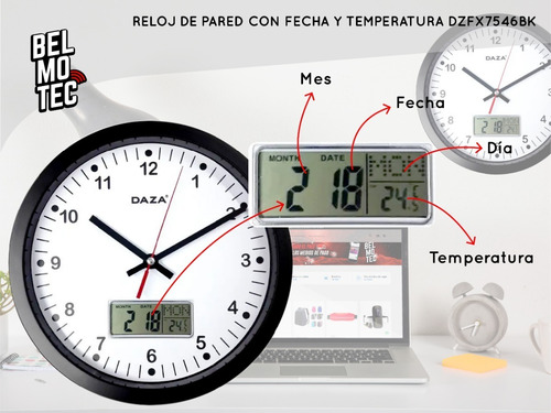 Reloj De Pared Moderno Grande Decoracion Digital Analogico