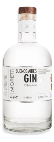 Gin Buenos Aires 13 Botánicos 750ml Industria Argentina