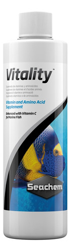 Vitamina Para Peixes Água Salgada Seachem Vitality 100ml